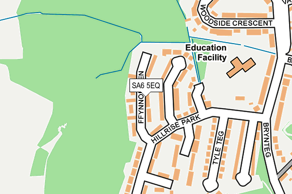 SA6 5EQ map - OS OpenMap – Local (Ordnance Survey)