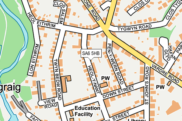 SA6 5HB map - OS OpenMap – Local (Ordnance Survey)