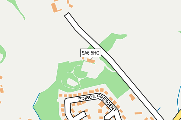 SA6 5HG map - OS OpenMap – Local (Ordnance Survey)