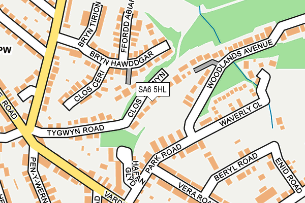 SA6 5HL map - OS OpenMap – Local (Ordnance Survey)