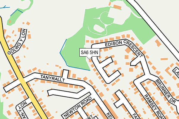 SA6 5HN map - OS OpenMap – Local (Ordnance Survey)