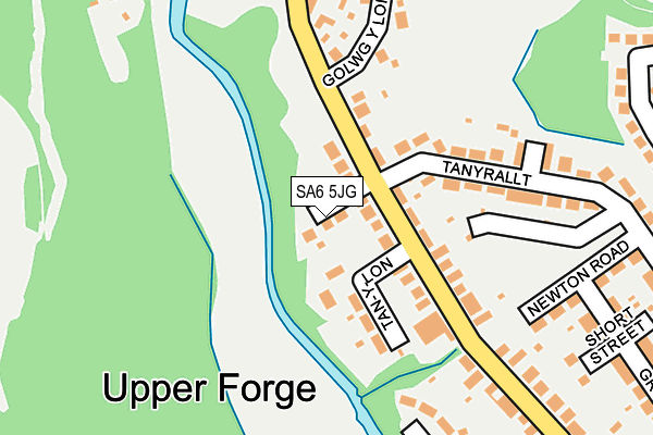 SA6 5JG map - OS OpenMap – Local (Ordnance Survey)