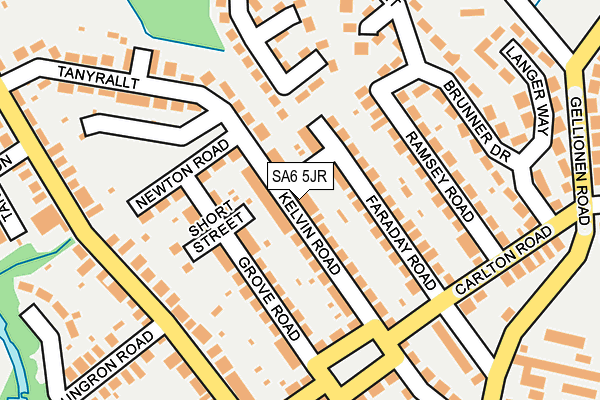 SA6 5JR map - OS OpenMap – Local (Ordnance Survey)