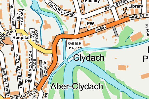 SA6 5LE map - OS OpenMap – Local (Ordnance Survey)