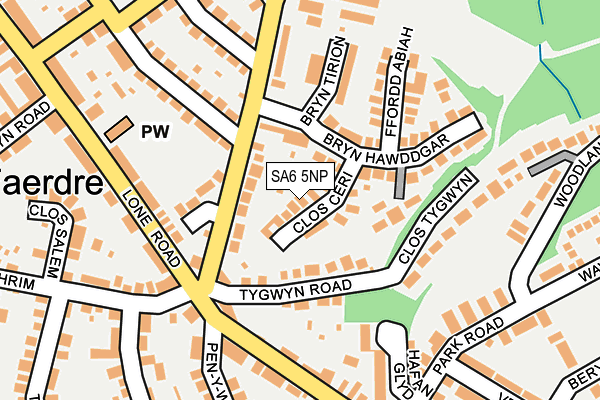 SA6 5NP map - OS OpenMap – Local (Ordnance Survey)