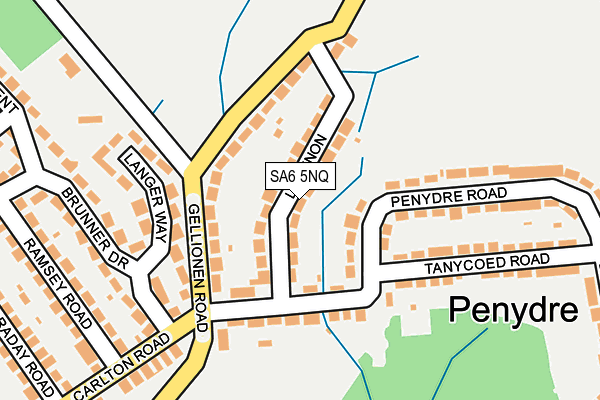 SA6 5NQ map - OS OpenMap – Local (Ordnance Survey)