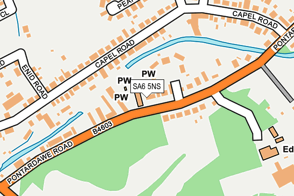 Map of CWTCH PROPERTIES LTD at local scale