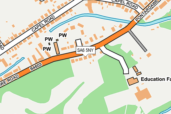 SA6 5NY map - OS OpenMap – Local (Ordnance Survey)