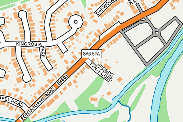 SA6 5PA map - OS OpenMap – Local (Ordnance Survey)