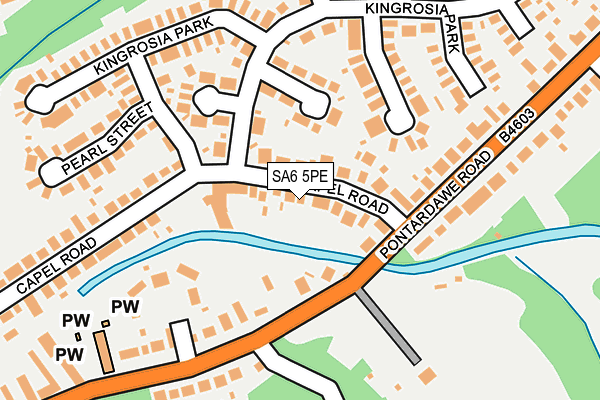SA6 5PE map - OS OpenMap – Local (Ordnance Survey)
