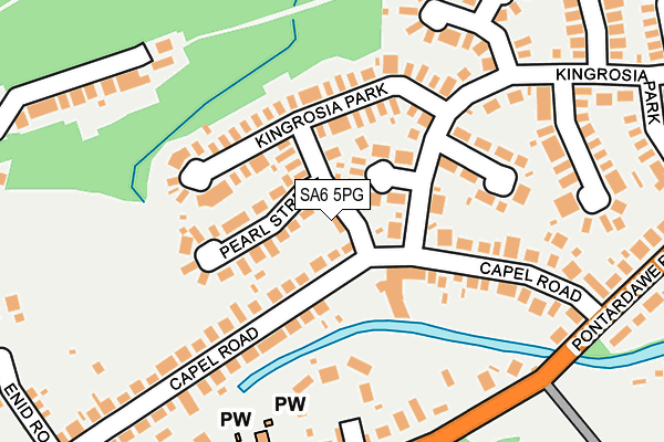 SA6 5PG map - OS OpenMap – Local (Ordnance Survey)