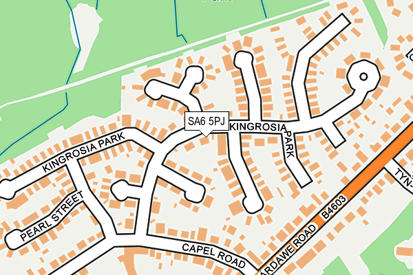 SA6 5PJ map - OS OpenMap – Local (Ordnance Survey)