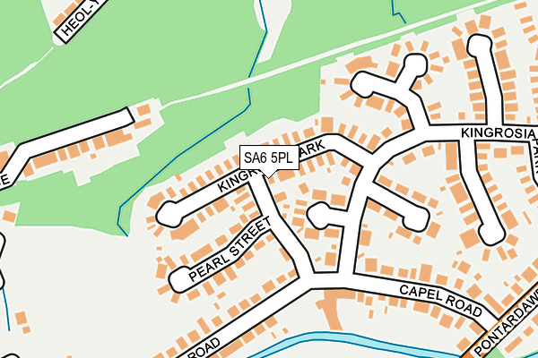 SA6 5PL map - OS OpenMap – Local (Ordnance Survey)