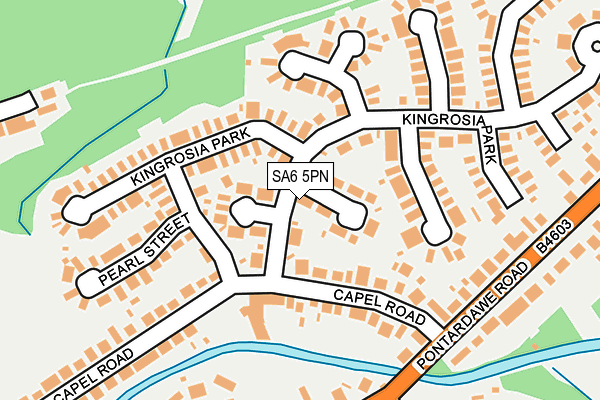 SA6 5PN map - OS OpenMap – Local (Ordnance Survey)