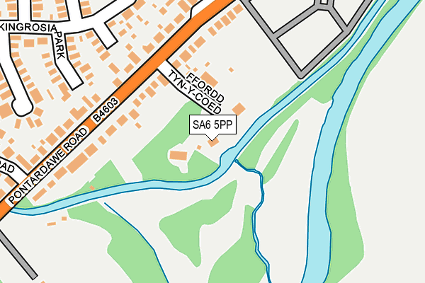 SA6 5PP map - OS OpenMap – Local (Ordnance Survey)