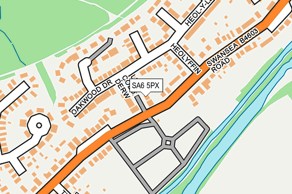 SA6 5PX map - OS OpenMap – Local (Ordnance Survey)