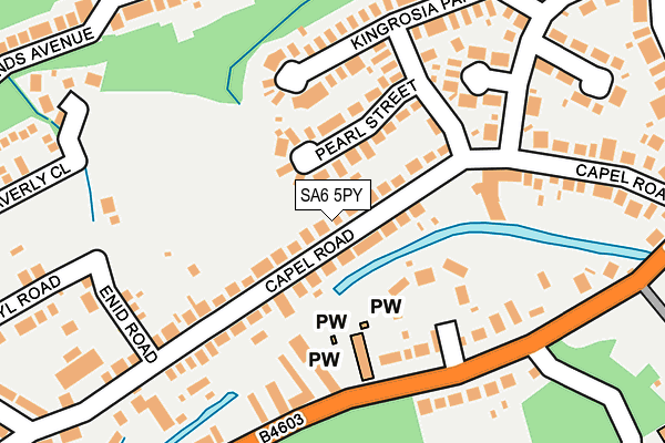 SA6 5PY map - OS OpenMap – Local (Ordnance Survey)