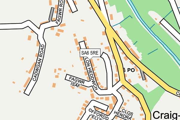 SA6 5RE map - OS OpenMap – Local (Ordnance Survey)