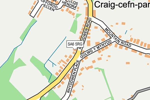 SA6 5RG map - OS OpenMap – Local (Ordnance Survey)