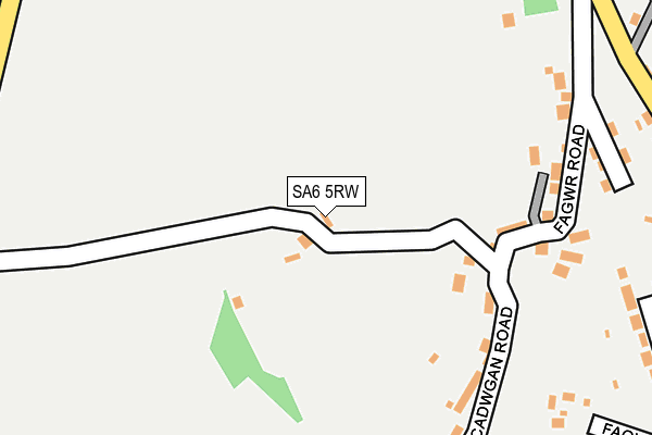 SA6 5RW map - OS OpenMap – Local (Ordnance Survey)