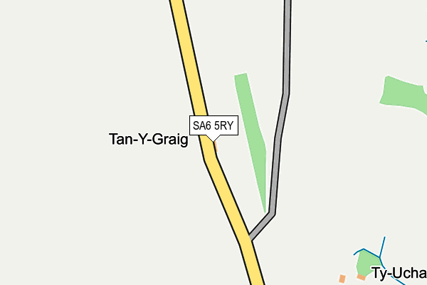 SA6 5RY map - OS OpenMap – Local (Ordnance Survey)
