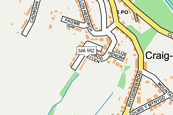 SA6 5RZ map - OS OpenMap – Local (Ordnance Survey)