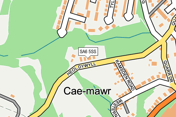 SA6 5SS map - OS OpenMap – Local (Ordnance Survey)