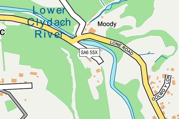 SA6 5SX map - OS OpenMap – Local (Ordnance Survey)