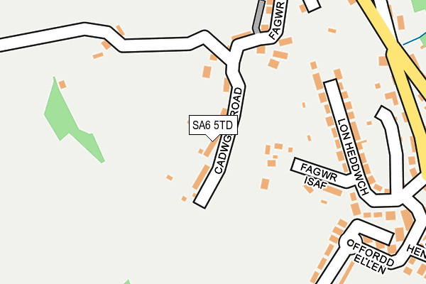 SA6 5TD map - OS OpenMap – Local (Ordnance Survey)