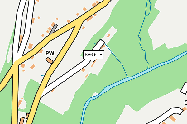 SA6 5TF map - OS OpenMap – Local (Ordnance Survey)