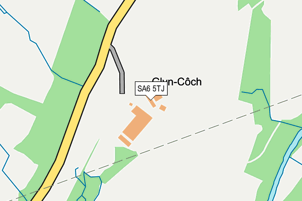 SA6 5TJ map - OS OpenMap – Local (Ordnance Survey)