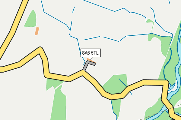 SA6 5TL map - OS OpenMap – Local (Ordnance Survey)