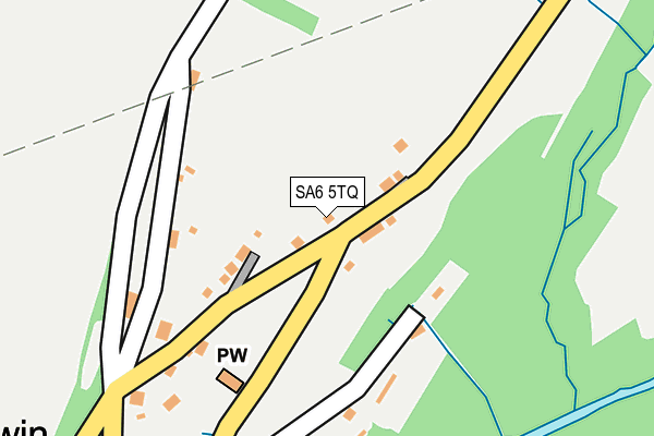 SA6 5TQ map - OS OpenMap – Local (Ordnance Survey)