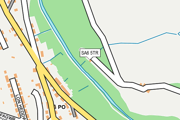 SA6 5TR map - OS OpenMap – Local (Ordnance Survey)