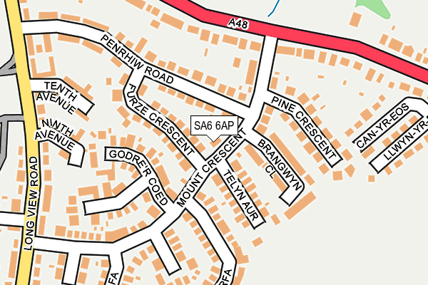 SA6 6AP map - OS OpenMap – Local (Ordnance Survey)