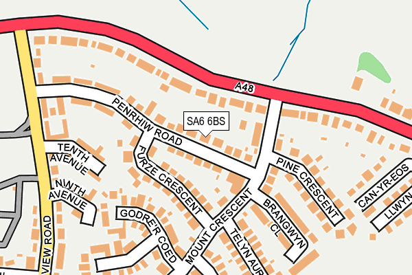 SA6 6BS map - OS OpenMap – Local (Ordnance Survey)