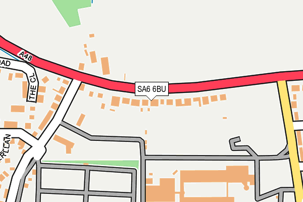 SA6 6BU map - OS OpenMap – Local (Ordnance Survey)