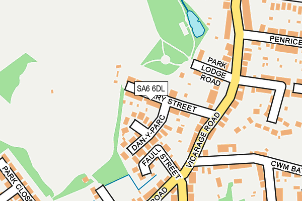 SA6 6DL map - OS OpenMap – Local (Ordnance Survey)