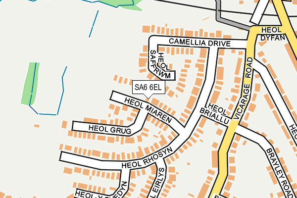 SA6 6EL map - OS OpenMap – Local (Ordnance Survey)