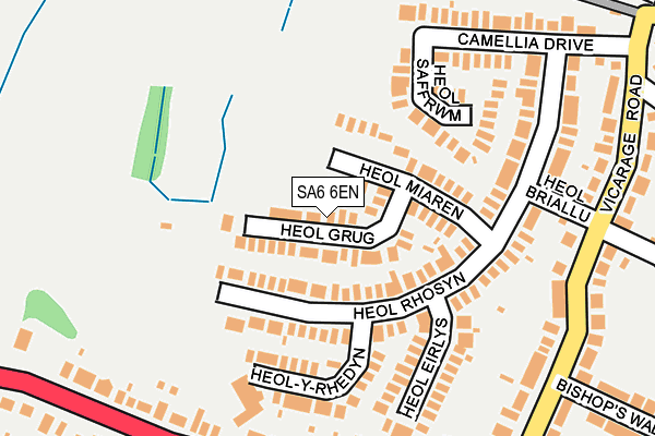 SA6 6EN map - OS OpenMap – Local (Ordnance Survey)