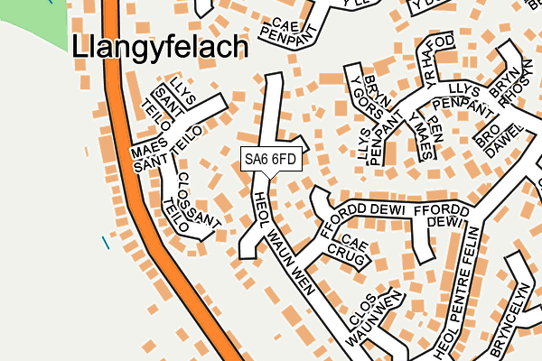 SA6 6FD map - OS OpenMap – Local (Ordnance Survey)