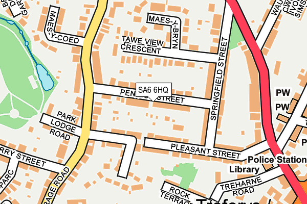 SA6 6HQ map - OS OpenMap – Local (Ordnance Survey)