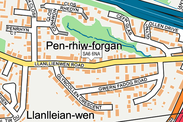 SA6 6NA map - OS OpenMap – Local (Ordnance Survey)