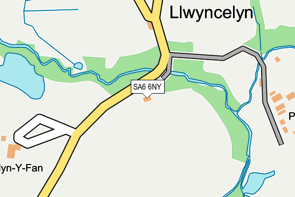 SA6 6NY map - OS OpenMap – Local (Ordnance Survey)