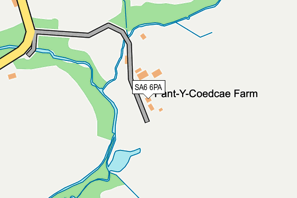 SA6 6PA map - OS OpenMap – Local (Ordnance Survey)