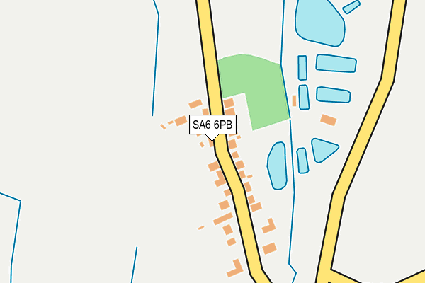 SA6 6PB map - OS OpenMap – Local (Ordnance Survey)