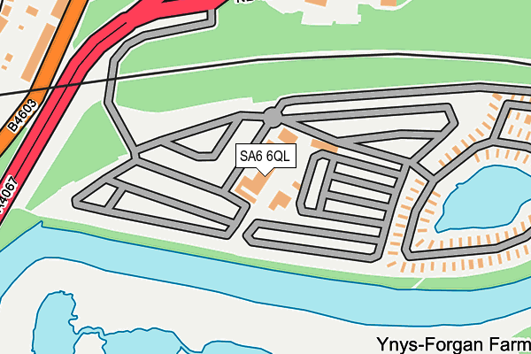 SA6 6QL map - OS OpenMap – Local (Ordnance Survey)