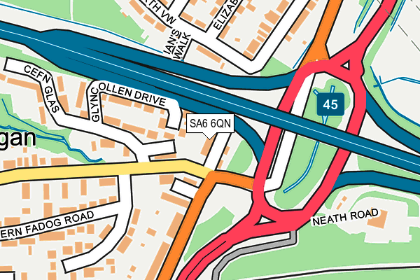 SA6 6QN map - OS OpenMap – Local (Ordnance Survey)