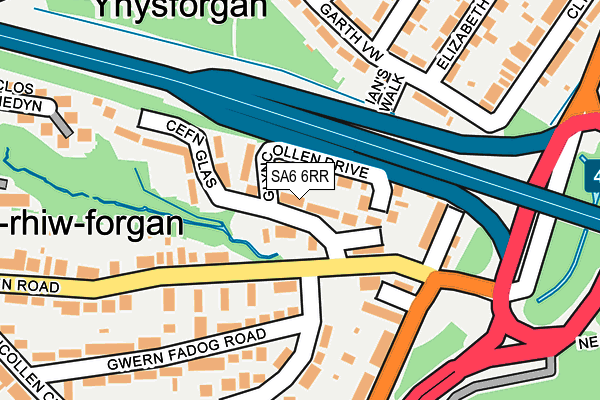 SA6 6RR map - OS OpenMap – Local (Ordnance Survey)