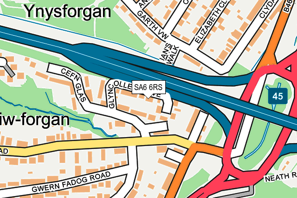 SA6 6RS map - OS OpenMap – Local (Ordnance Survey)